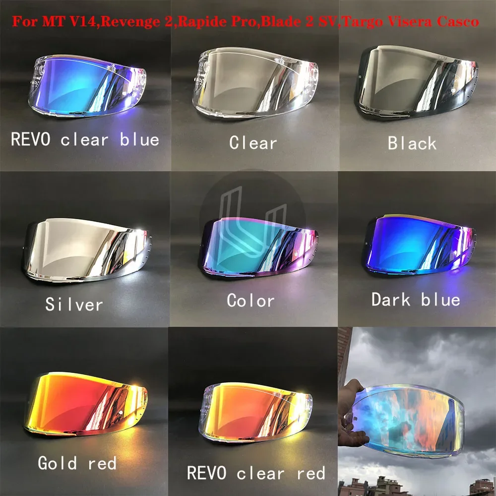 

V-14 Helmet Visor Motorcycle Helmet Visor Helmet Accessories For MT V14,Revenge 2,Rapide Pro,Blade 2 SV,Targo Visera