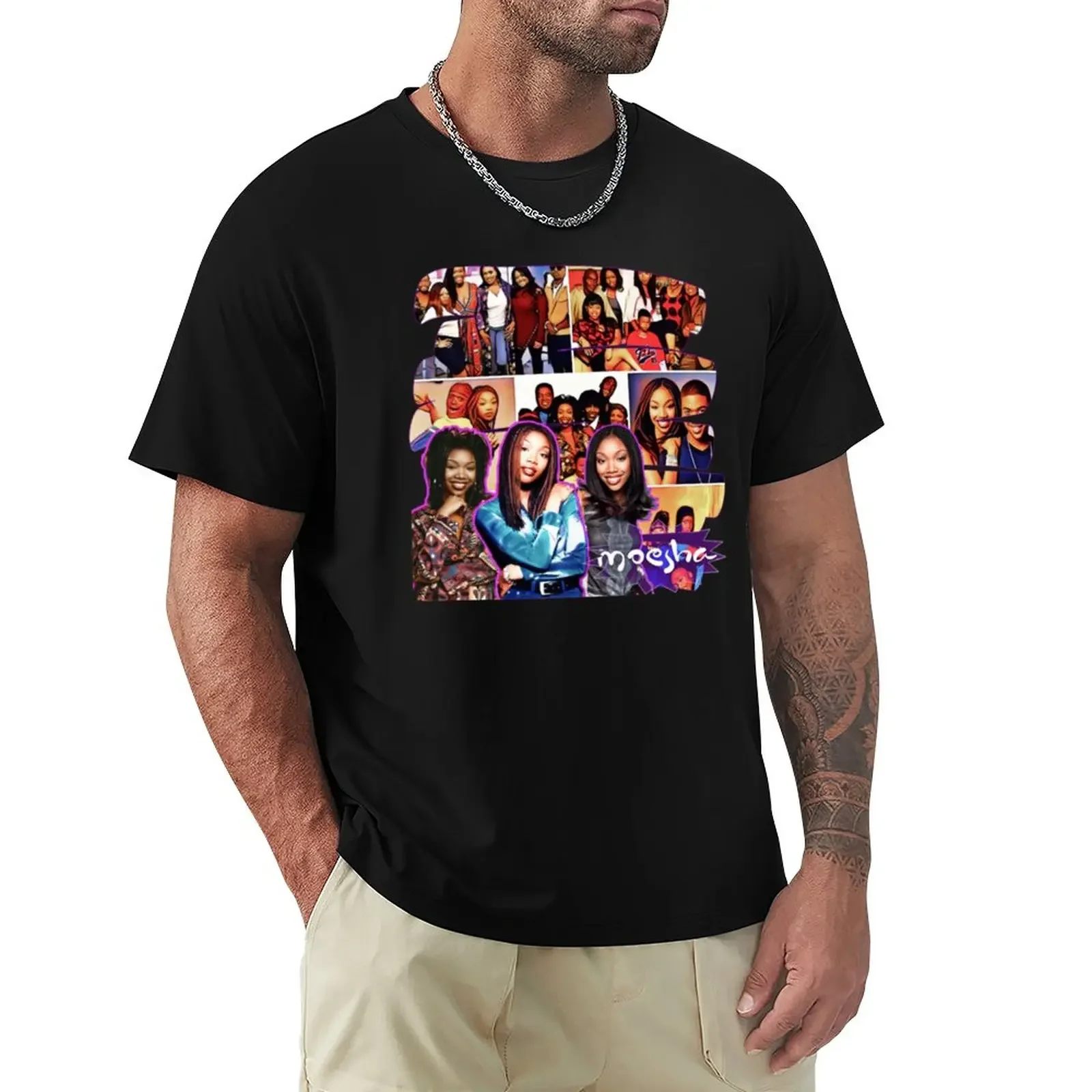 

Moesha T-Shirt heavyweights cute clothes plain black t shirts men Aesthetic clothing boys whites sports fans Men's t-shirt