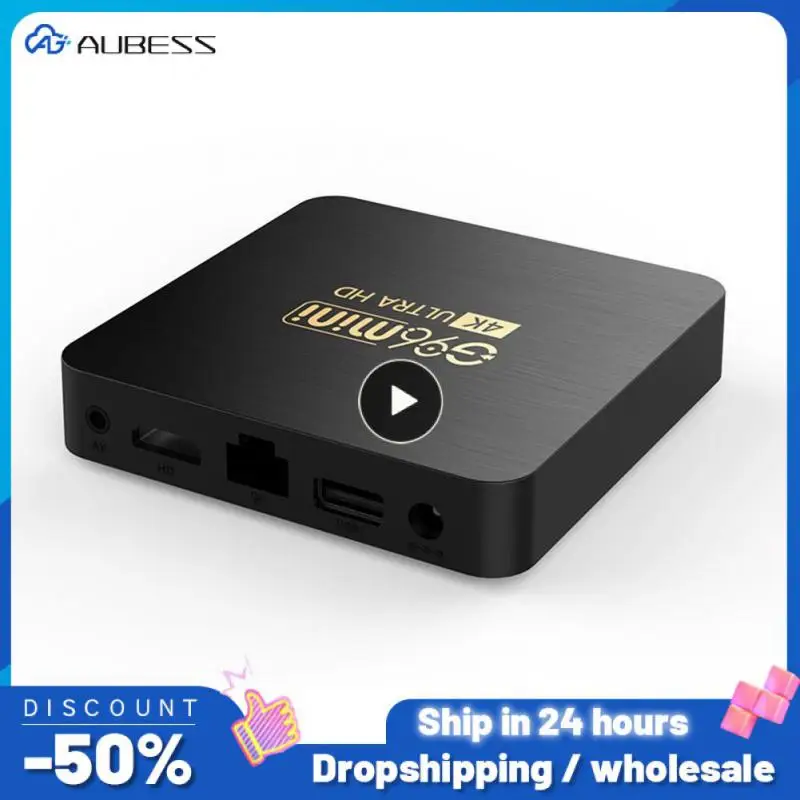 Smart Tv Box Telecomando Nero Costruito In 2.4Ghz Wifi Ad Alta Luminosità Mini Tv Box Adattatore Smart Tv Adattatore Tv In Plastica Top Box