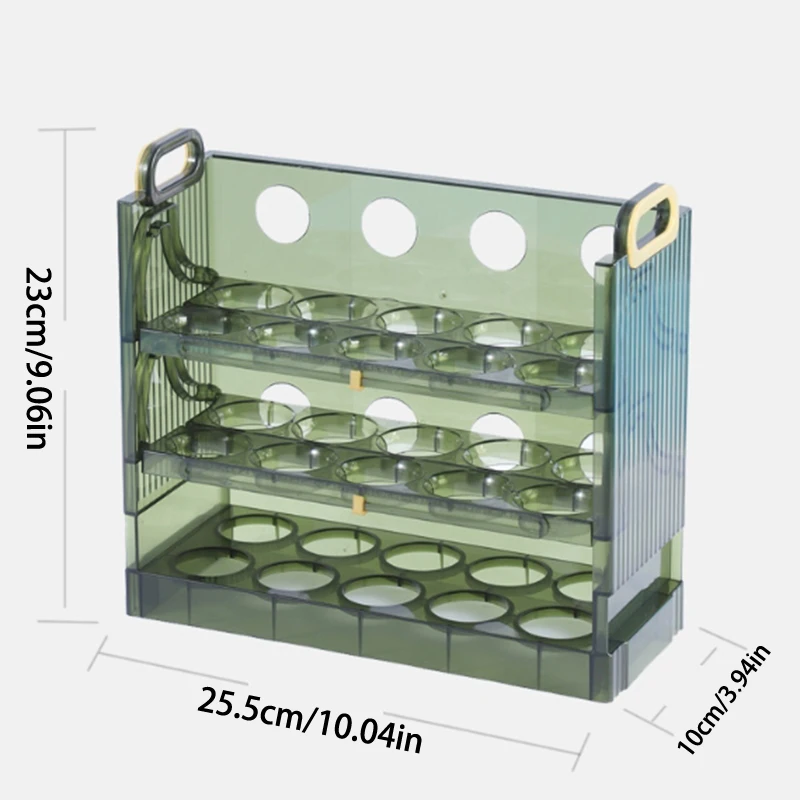 Space-Saver Egg Box With Auto-Flip Design - Freshness-Assured Refrigerator Door Egg Holder, Kitchen Organizer 6