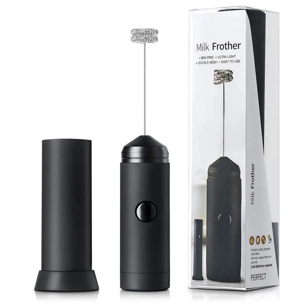 Electric Milk Frother Multifunction Powerful Double Spring Eggbeater Household Milk Coffee Food Mixer Blender Kitchen Whisk Tool 6