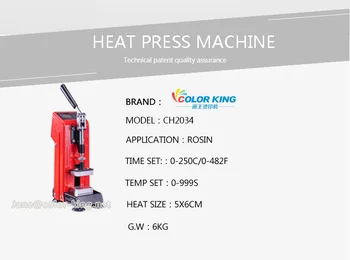 0.5ton high pressure dual heating element rozin heat press rosins machine images - 6