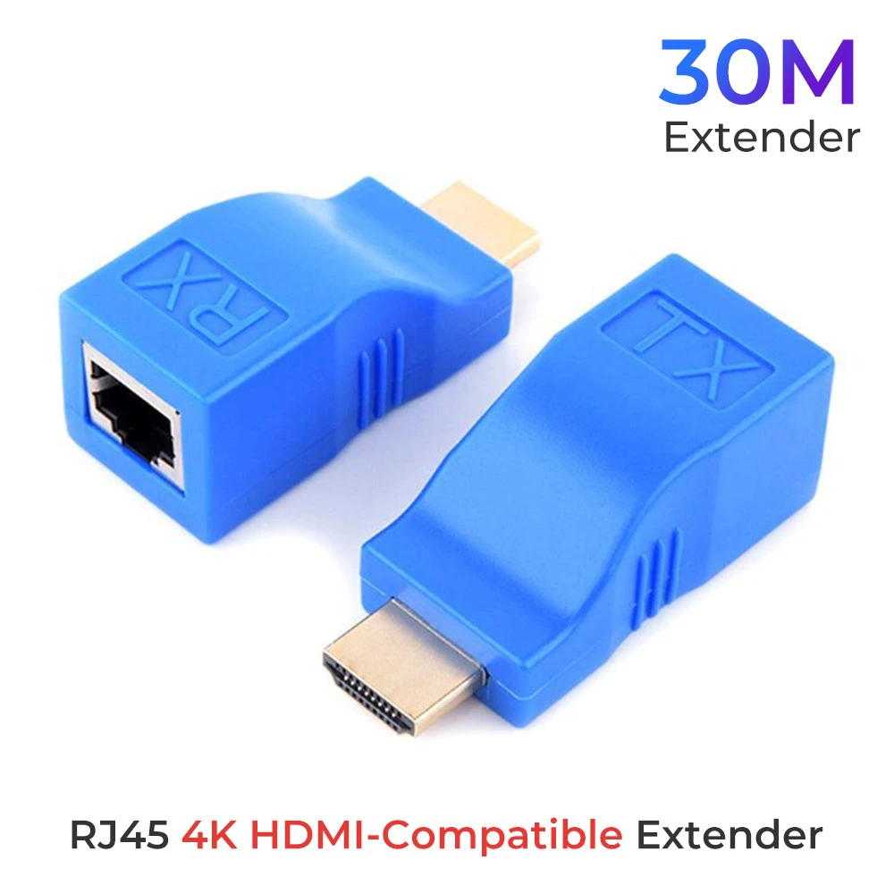 caos de madera mineral Extensión 4K compatible con HDMI hasta 30m RJ45 4K sobre CAT5e Cat6 red  Ethernet LAN para HDTV HDPC DVD PS3 STB|Cables HDMI| - AliExpress
