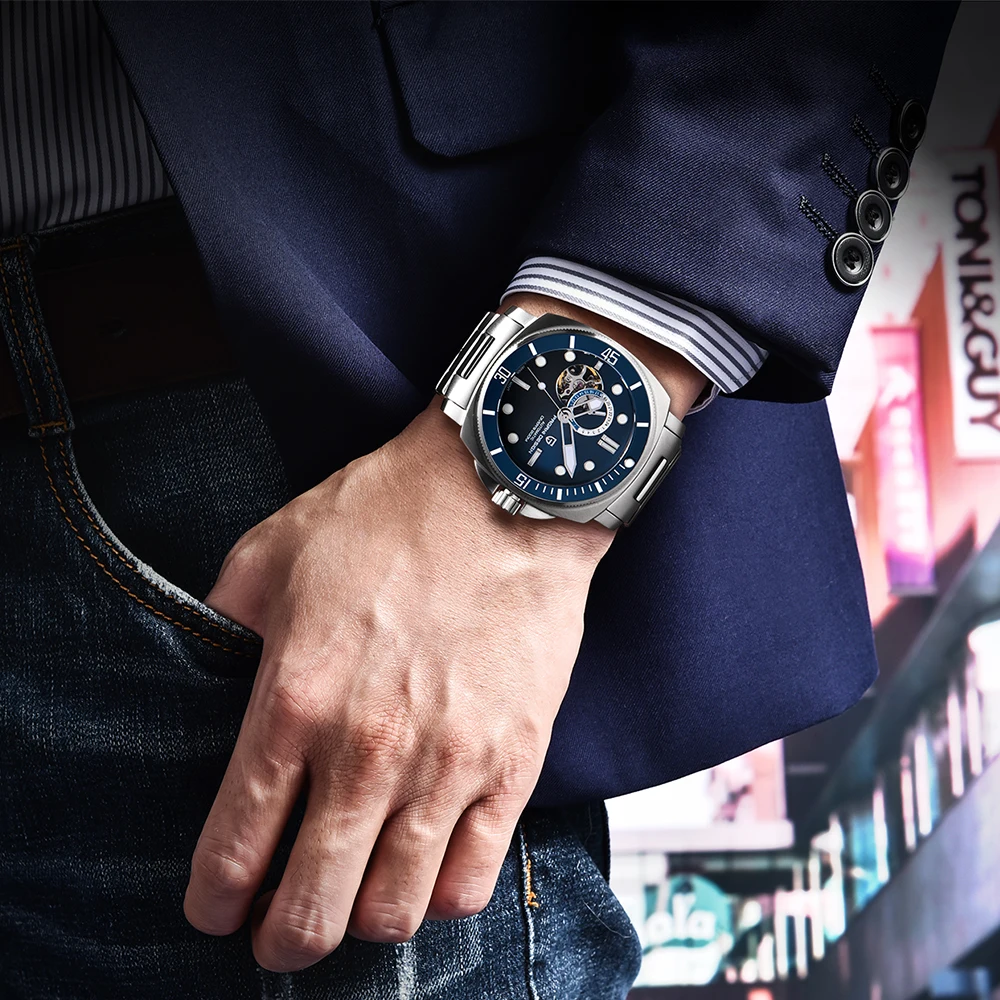 PAGANI DESIGN Luxury Men Mechanical Watch Fashion Sapphire 200M Waterproof Automatic Wacth for Men Timecode Relogio Masculino 4