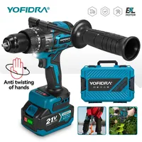 Perceuse à percussion électrique sans fil YOFIDRA 900N.M 13MM, 20+3 réglages de couple, visseuse portative, outil électrique compatible avec batterie Makita. 1