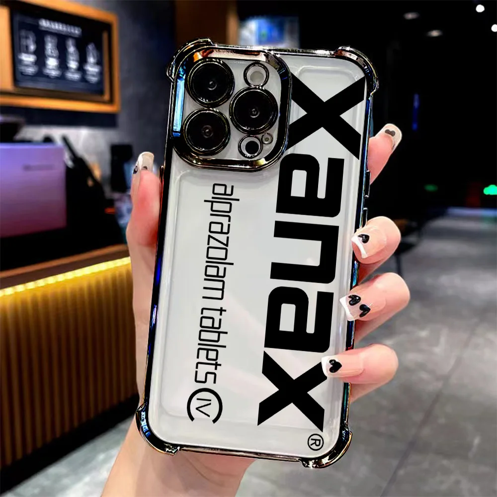 XANAX Chill Pill Plating Anti-Airbag Phone Case