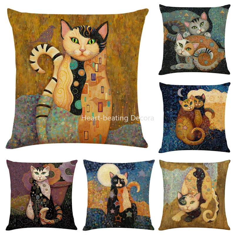 

New art mural printing of retro pillow cover 45x45cm home decoration cushion pillow cases pillow covers decorative