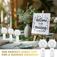 5-50pcs Portable Handheld Fans Wedding Favor for Guests Battery Powered Personal Fan Makeup Eyelash Fan Travel Pocket Mini Fans 2