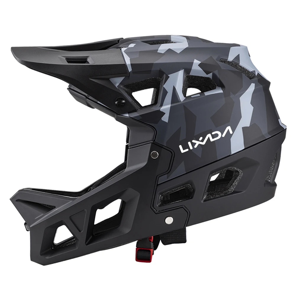 Integraler Mountainbike-Helm für Erwachsene, Racing-Downhill-MTB-Helm für Herren/Damen, Mountainbike-Helm mit Visier über 31 Belüftungsöffnungen – Detail 18