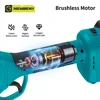 NEWBENY 45mm Brushless Electric Pruning Shears 2 Gears Efficient Cordless Fruit Tree Garden Beautify Tool For Makita 18V Battery 4