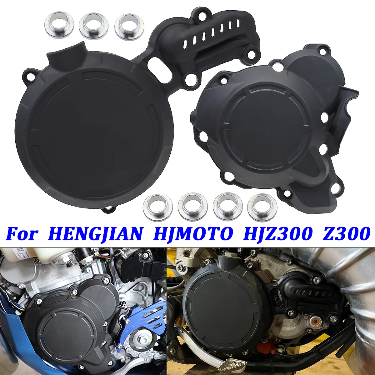 Motorrad Kupplung Schutz Wasserpumpe Abdeckung Motor Zündung schutz abdeckung Für HENGJIAN HJMOTO HJZ300 Z300 Dirt Bike Refit Teile
