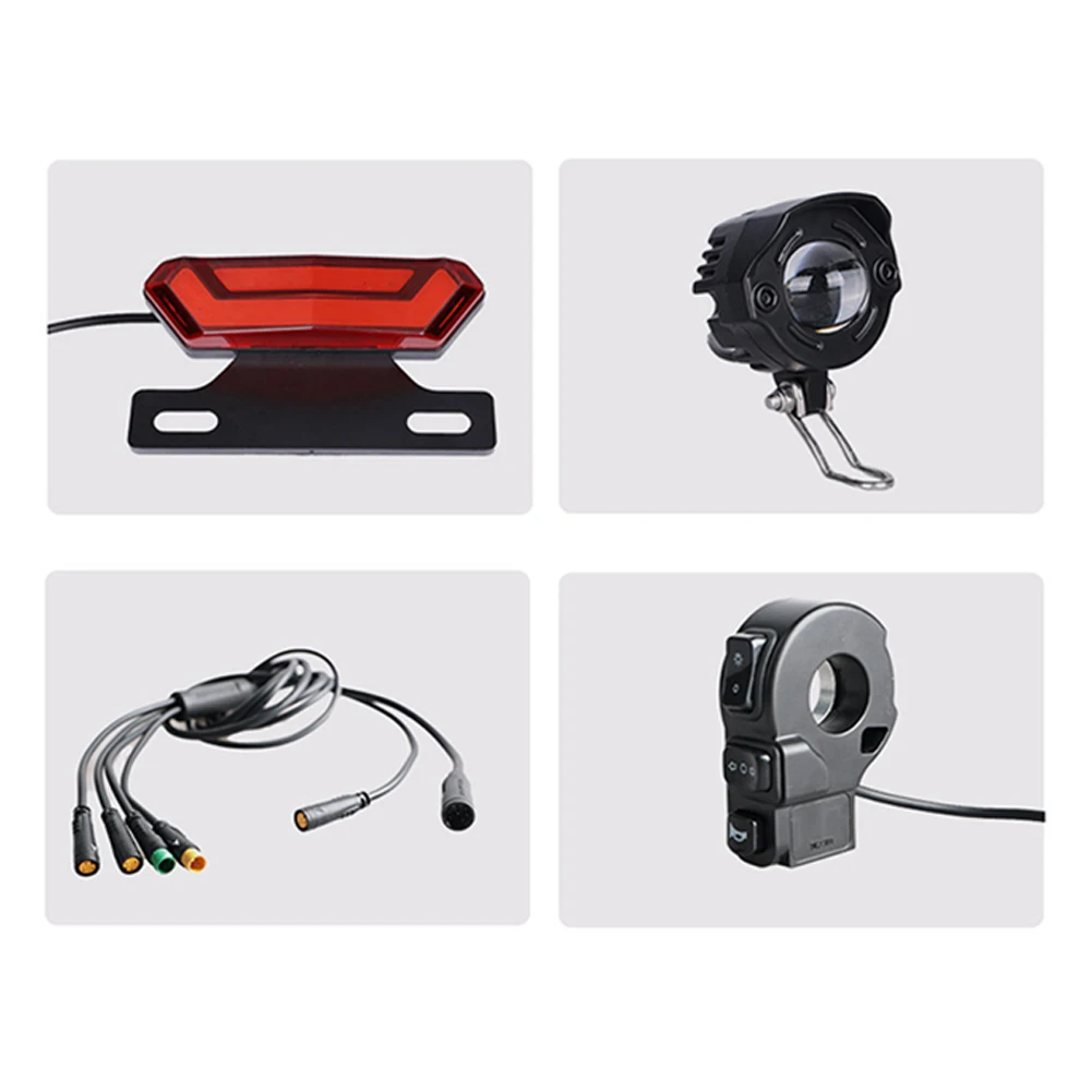 

For Bafang Mid-mounted Motor BBS01/02 HD Waterproof Cable Front Rear Light Set1111111111111111111111111111111111111111111111111