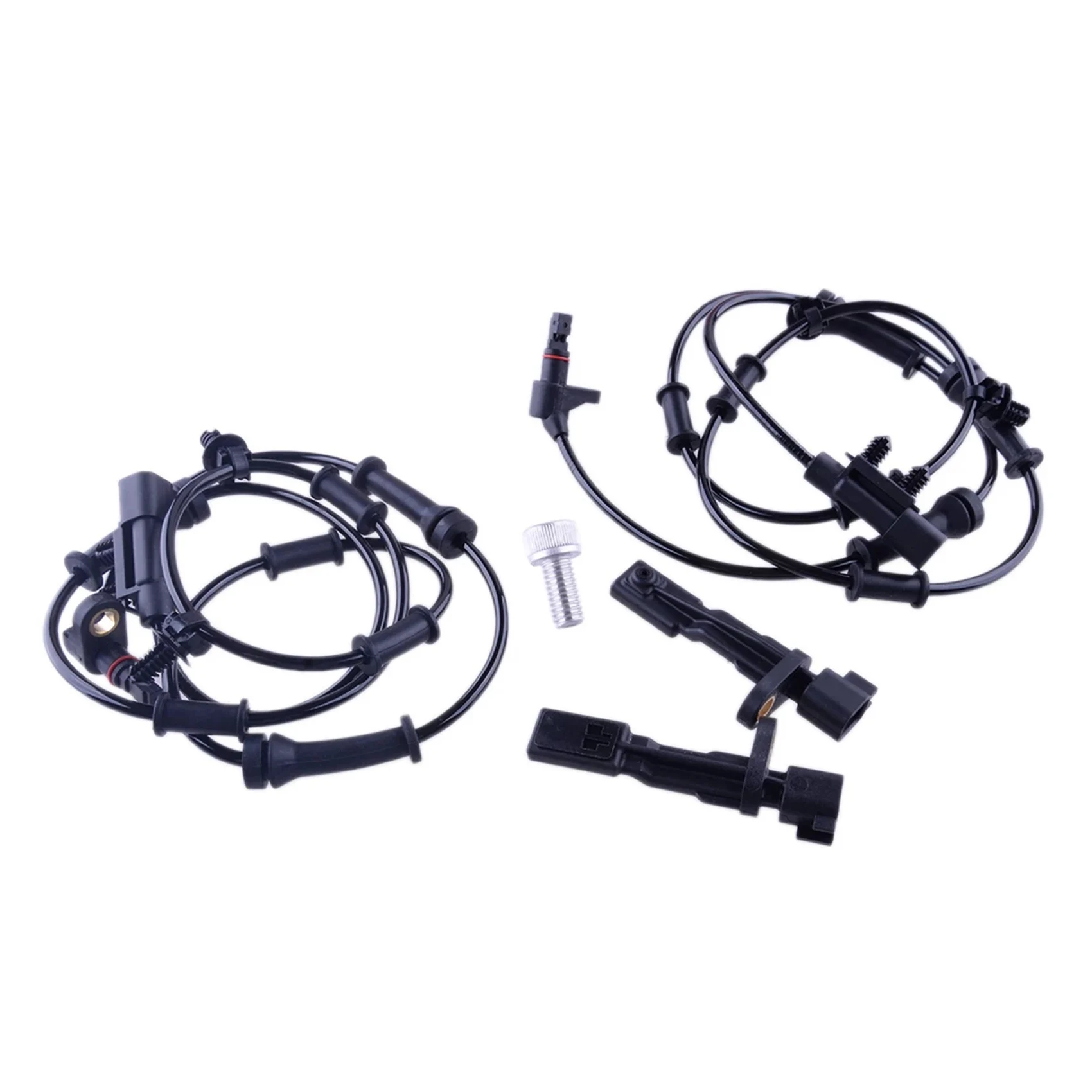 

Front and Rear Left and Right Wheel Speed Sensor Kit for Jeep Wrangler 2007-2016 68003281AC 68003281AA