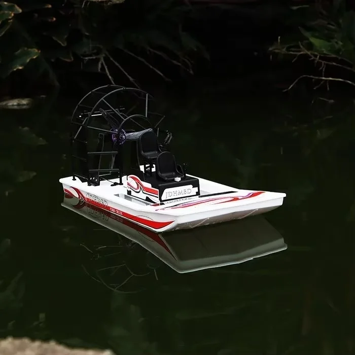 New Rc Ship 2.4g Rescue Air Cushion Boat Remote Control Electric Boat Aerodynamic Model Toy Amphibious Kid'S Outdoor Toy Gift 6