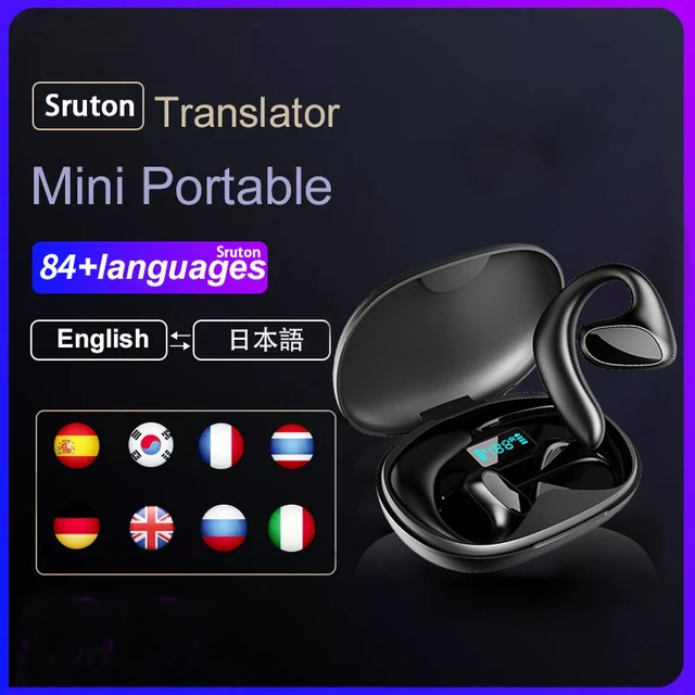 Auriculares inalámbricos M8 para traducción, audífonos con traductor  instantáneo de 144 idiomas, voz inteligente, traductor de negocios -  AliExpress