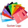 100Pcs Customized Logo Color Shopping Bag With Handle Plastic Gift Bag Businesses  Customer Plastic Bag(Print Fee isn't Included 1