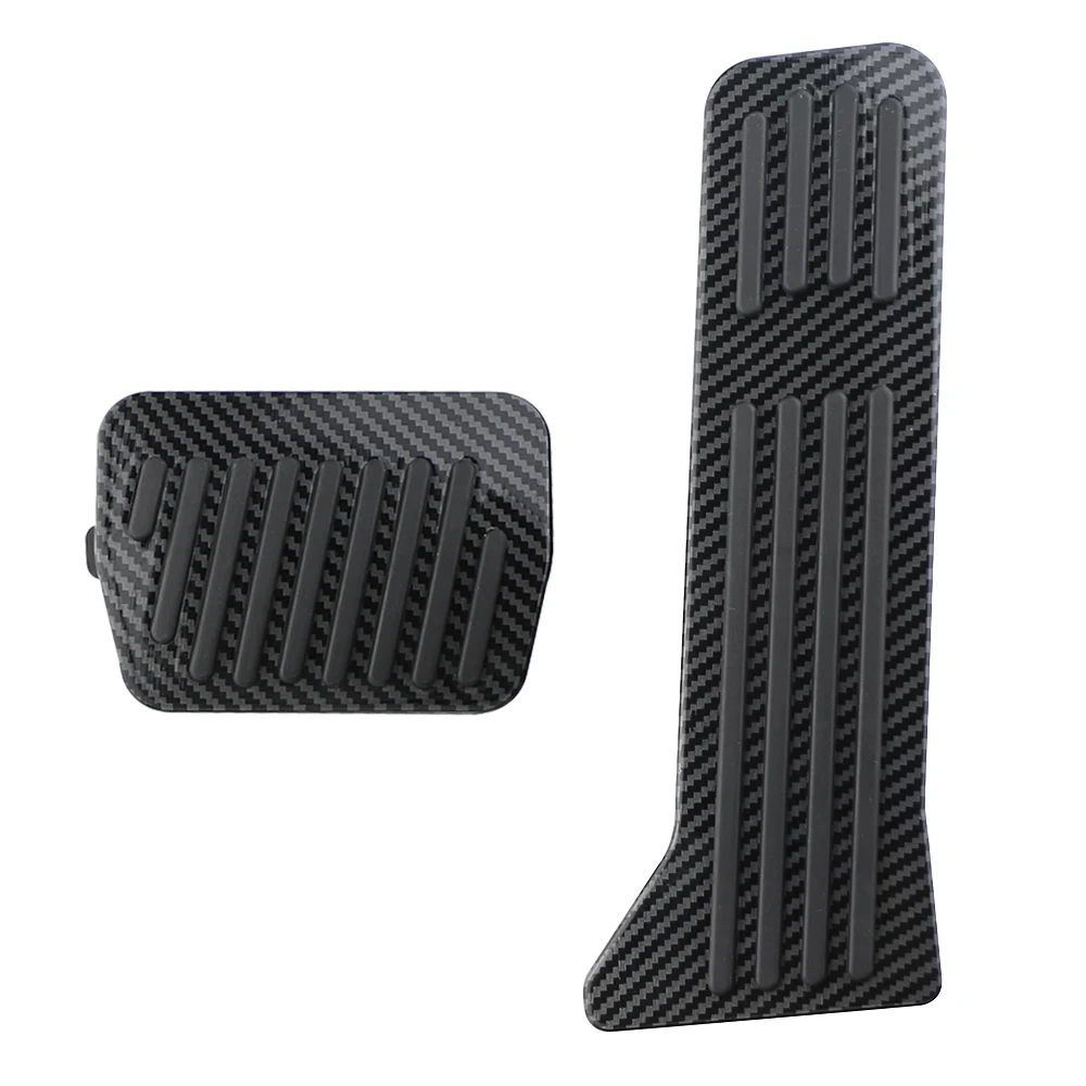 Edelstahl Pedalkappen Für Mazda - Carbon Optik Gaspedal & Bremspedal Abdeckungen 2012-2022