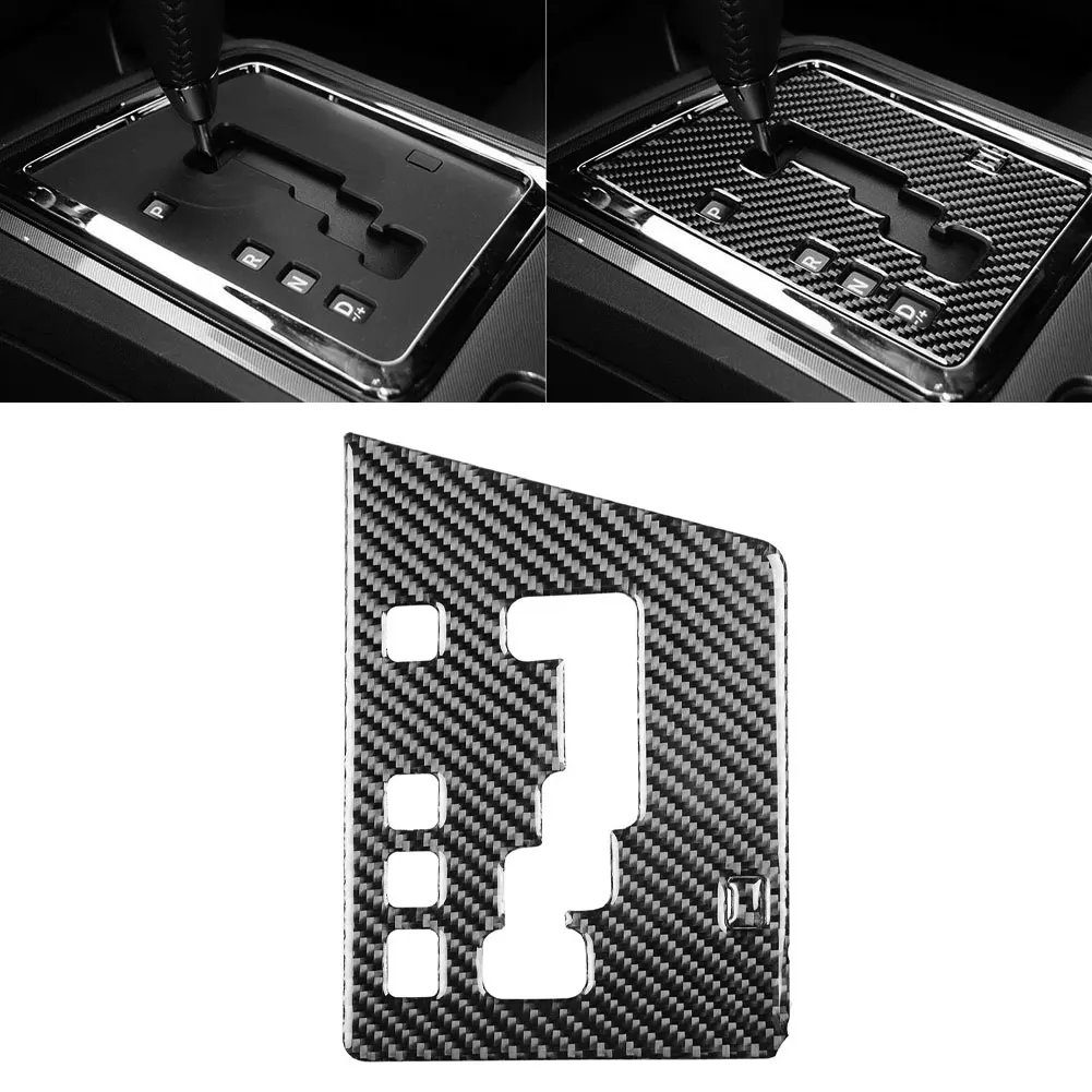 1Pcs Carbon Fiber Gear Shift Cover Trim For Dodge Challenger 20082014