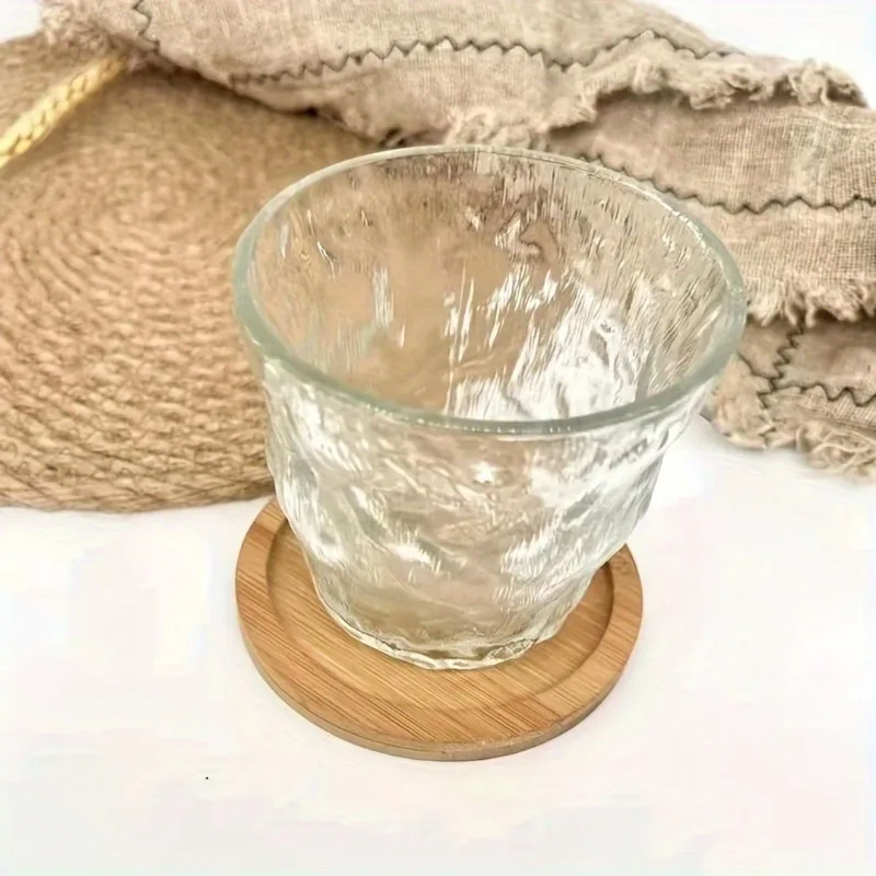 1pc Kung Fu Tea Ceremony Bamboo Coaster Heat Insulation Mat Bamboo Round Wooden Coaster Thermal Insulation Pads