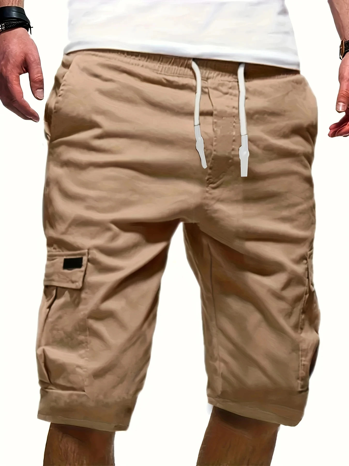 US Plus Size Cargo Shorts Men's Fashion Summer Ins Casual Big Size Pants Students Trend Port Wind Gym Pants Outwear Men 6
