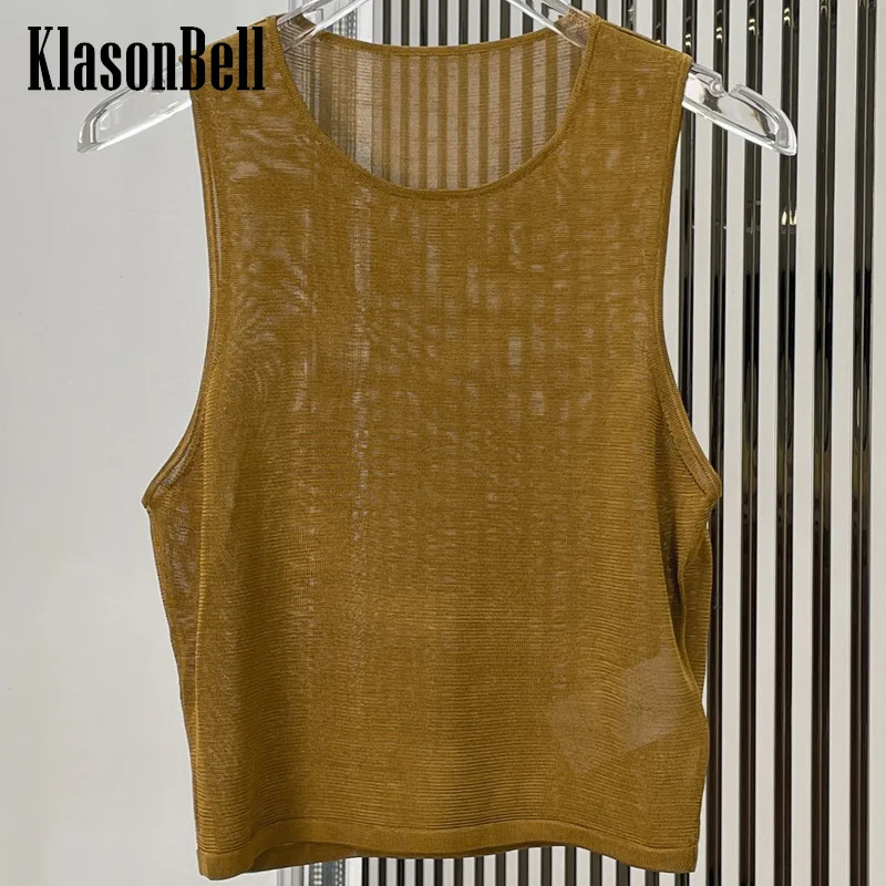 

2,26 KlasonBell однотонная женская одежда, Классическая удобная эластичная трикотажная майка с покрытием