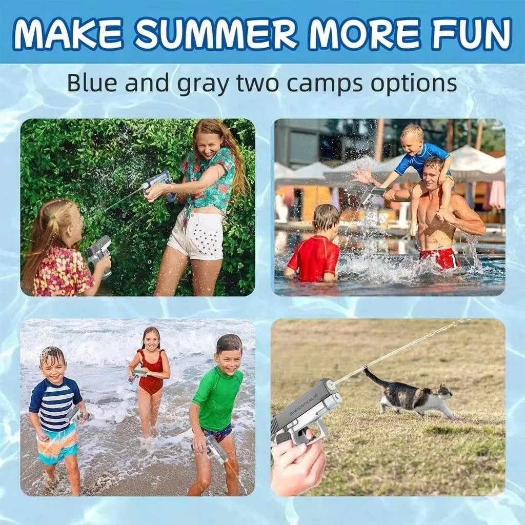 M1911 Water Guns Pistol Toy Squirt Guns, Summer Pool Beach Shooting Games Outdoor Toys, Water Blaster Pistol for Kids Adult 6