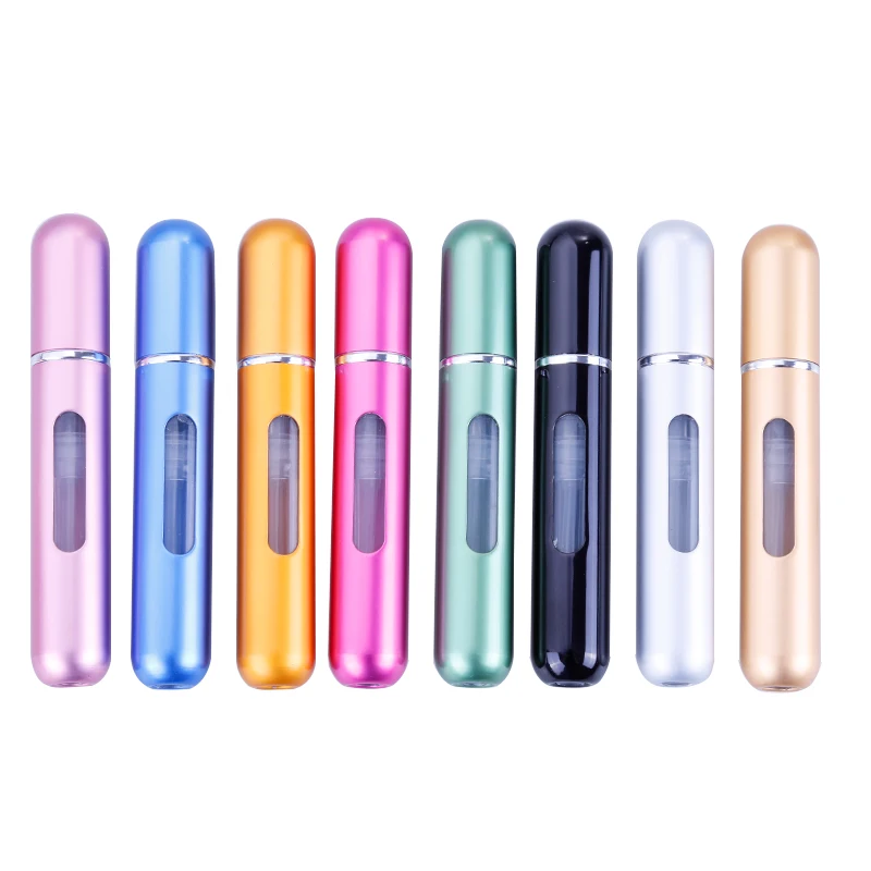 Perfume Bottle 5ml Refillable For Cosmetics Spray Bottling Dispenser Press Head Portable Travel