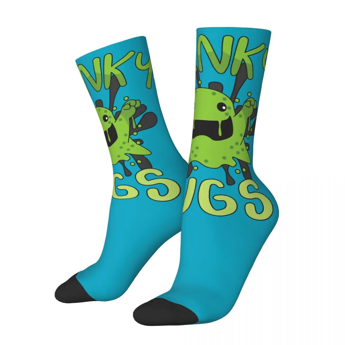 

Funny Crazy compression Sock for Men Stinky Hugs Hip Hop Harajuku Crazy Streetwear Dreadful Thriller Quality Crew Sock