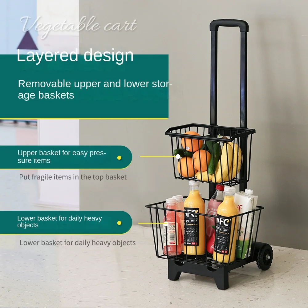 Home folding shopping cart picnic pull goods pick up express, buy vegetables