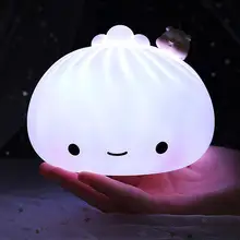 

Cute Buns Pat Lights Colorful Soft Night Light Holiday Home Decoration Christmas Children Adult Animation Holiday Gifts