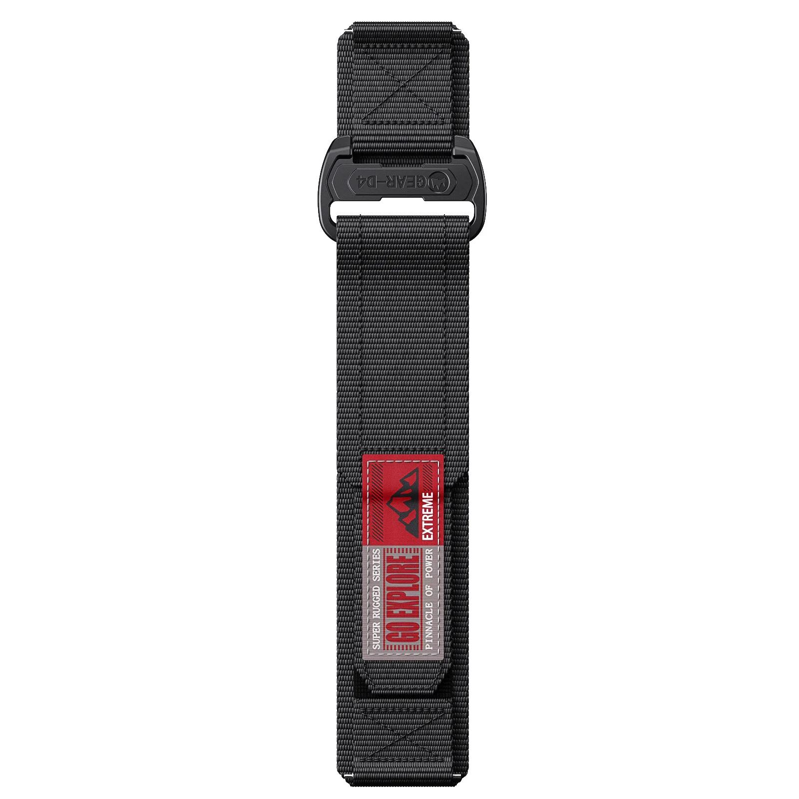Rugged 22mm Braided Nylon Loop Watch Strap