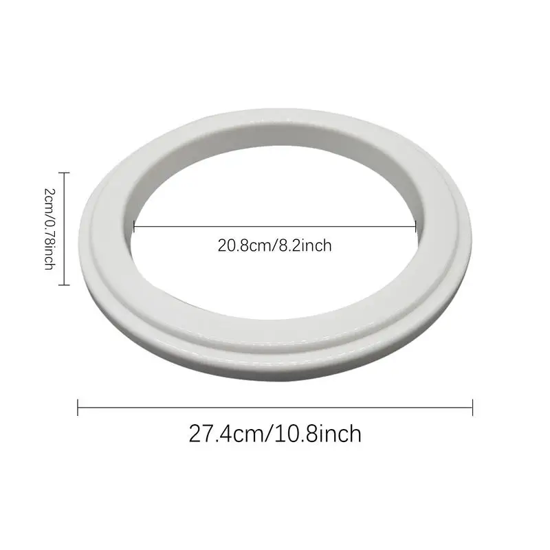 High-quality PC Pizza Round Ring For Add Sauce Spice Seasoning Baking Pan Ring Pizza Fruit Pie Circle DIY Dessert Decor Tool