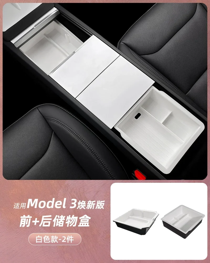 Aufbewahrungsbox für Tesla Model Y Juniper 2025 Zubehör Mittelkonsole Armlehnen-Aufbewahrungsbox Ordnung und Sauberkeit Neues Model 3 Highland – Detail 7