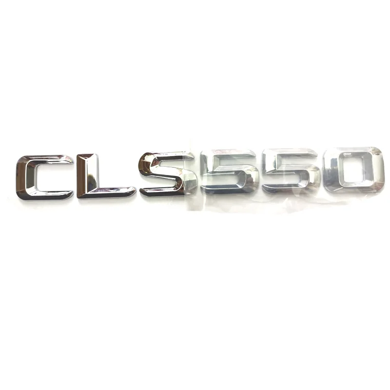 

Chrome 3D ABS Plastic Car Trunk Rear Letters Words Badge Emblem Decal Sticker for Mercedes Benz CLS Class CLS550