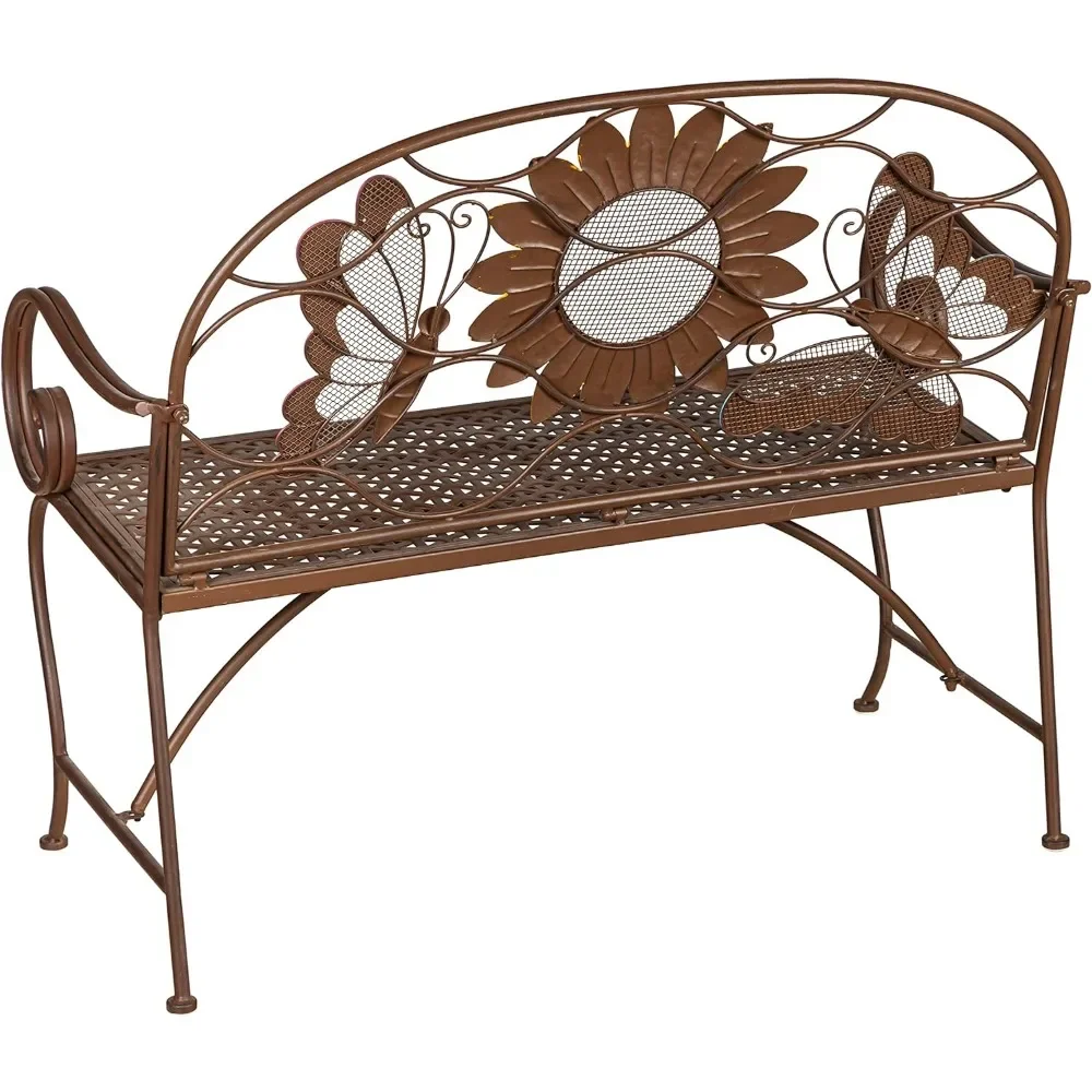 Weatherproof Sunflower Outdoor Bench 4
