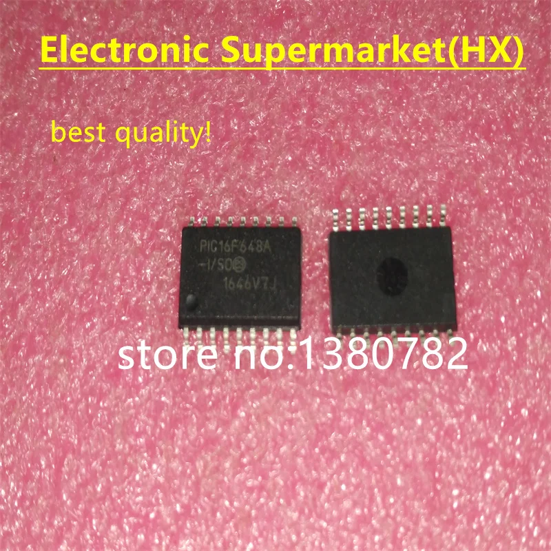 

Free Shipping 50pcs/lots PIC16F648A-I/SO PIC16F648A PIC16F648 SOP-18 In stock!