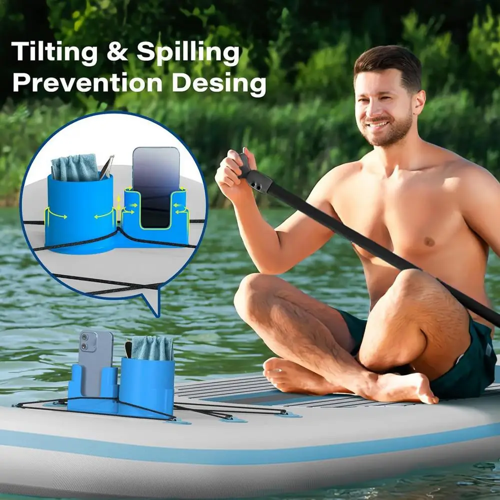 Description Picture 3 of itemKayak Drink Holder Surfboard Bottle Cup Holder Kayak Rope Binding Drink Holder Kayak Accessories Phone Holder Easy Installation