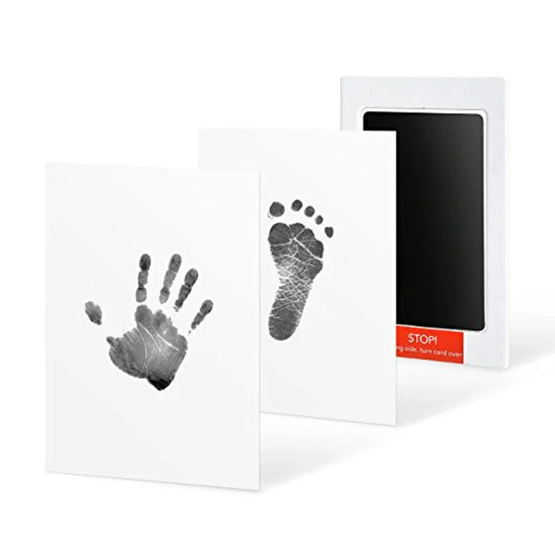 Kit impronta neonato Cuscinetti inchiostro touch non tossico fai-da-te Cornice per foto Impronta a mano Accessori souvenir per bambini Doccia pulita - immagine 4