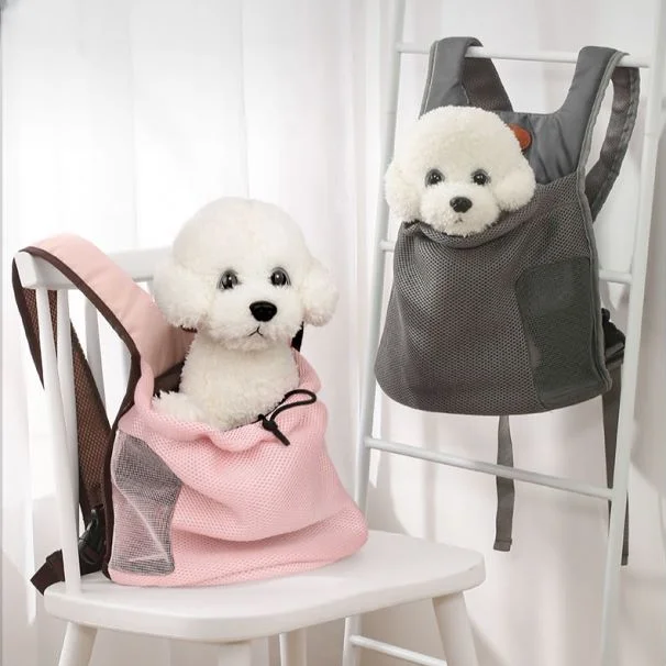 

Воздухопроницаемый Сетчатый рюкзак для домашних животных, переноска для маленьких собак и кошек, летняя переноска для собак