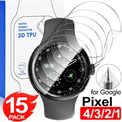 Premium Flexible TPU Screen Protectors - HD Anti - Scratch Hydrogel Films - 9Pcs (Pixel Watch 4 41mm)