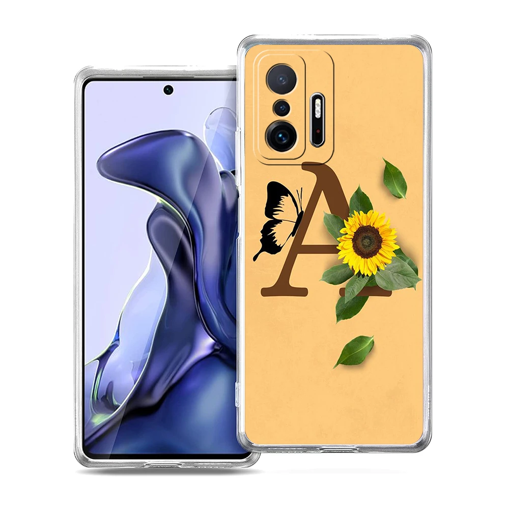 Sunflower Transparent Soft Phone Case Cover