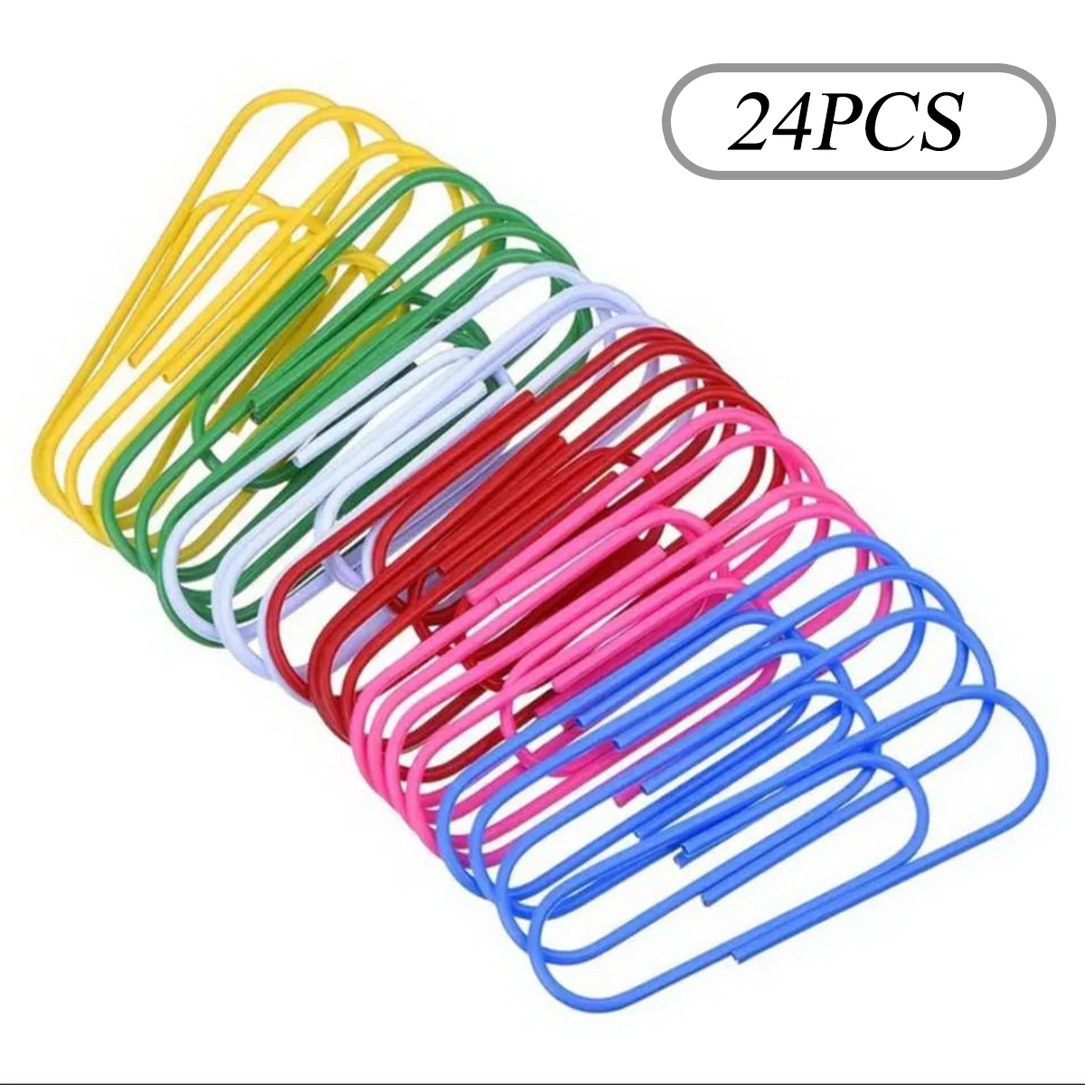 12/24 قطعة 100 مم مشابك ورق كبيرة متعددة الألوان م...