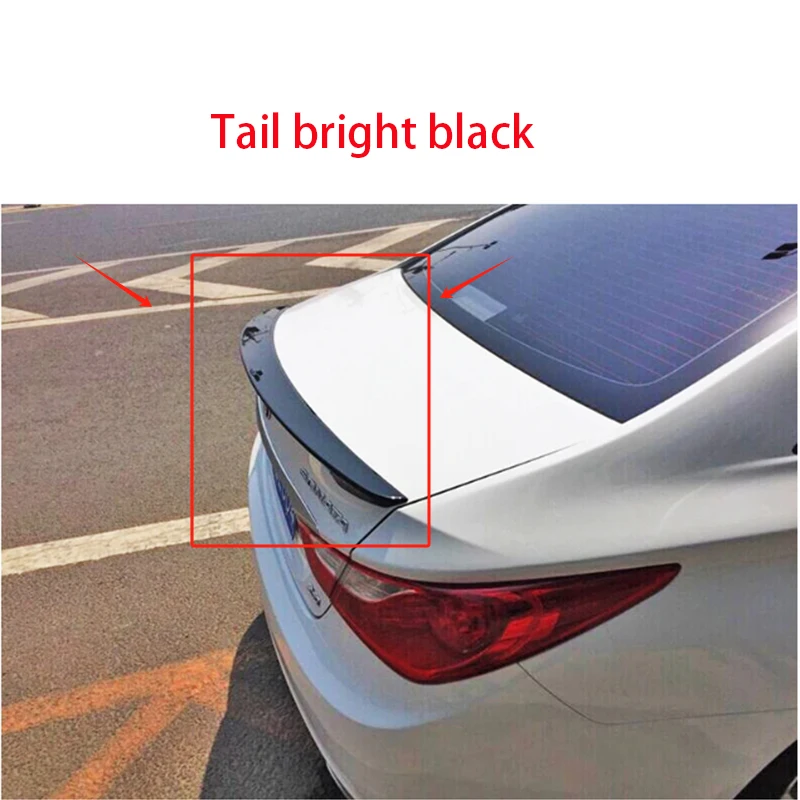 W-power Unpainted Black V-style Rear Trunk Spoiler Wing Fit 11-14