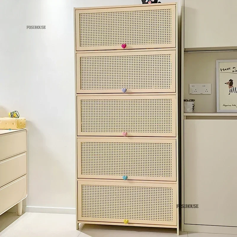 Modern Minimalist Kitchen Cabinet Household Storage Storage Cabinet Multi-functional Floor-standing Multi-layer Kitchen Cabinets 5