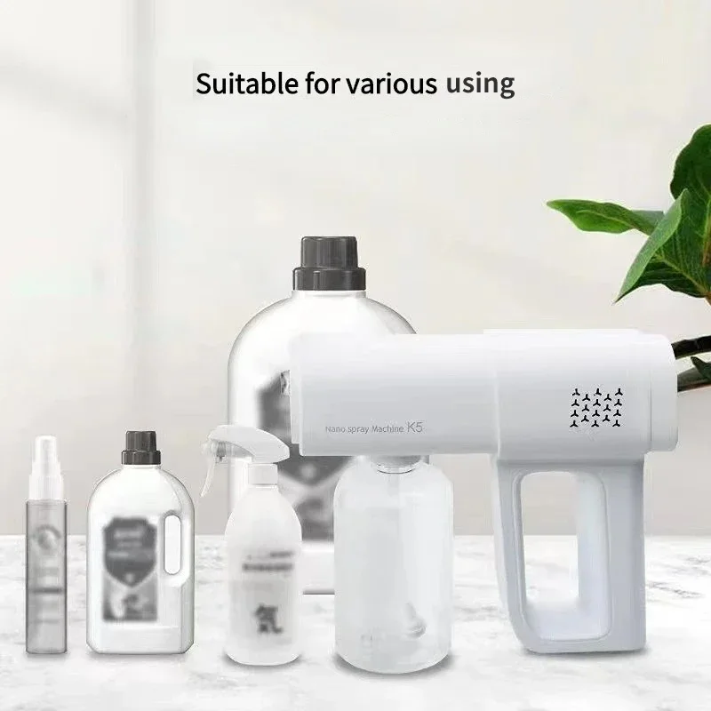 새로운 업그레이드 이발사 푸른 빛 분무기 무선 USB 전기 물을 수있는 이발사 스프레이 헤어 연화 물 흐름 분무 도구