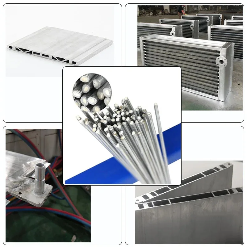 Aluminum Welding Rods 40pcs 1.6/2.0mm Low Temperature Easy Melt Aluminum Welding Wire Flux Core Suitable for Soldering