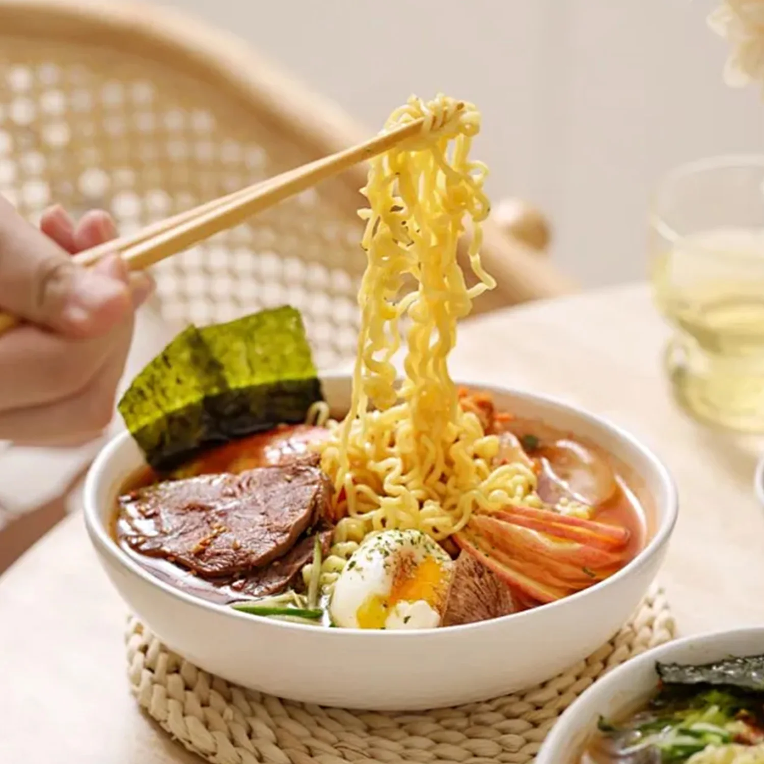 Enjoywould 5 Paires De Baguettes En Plastique Réutilisables Sans Bpa Au Lave -Vaisselle Antidérapant En Fibre De Verre Baguettes Chinois Japonais Ensemble Cadeau Baguette