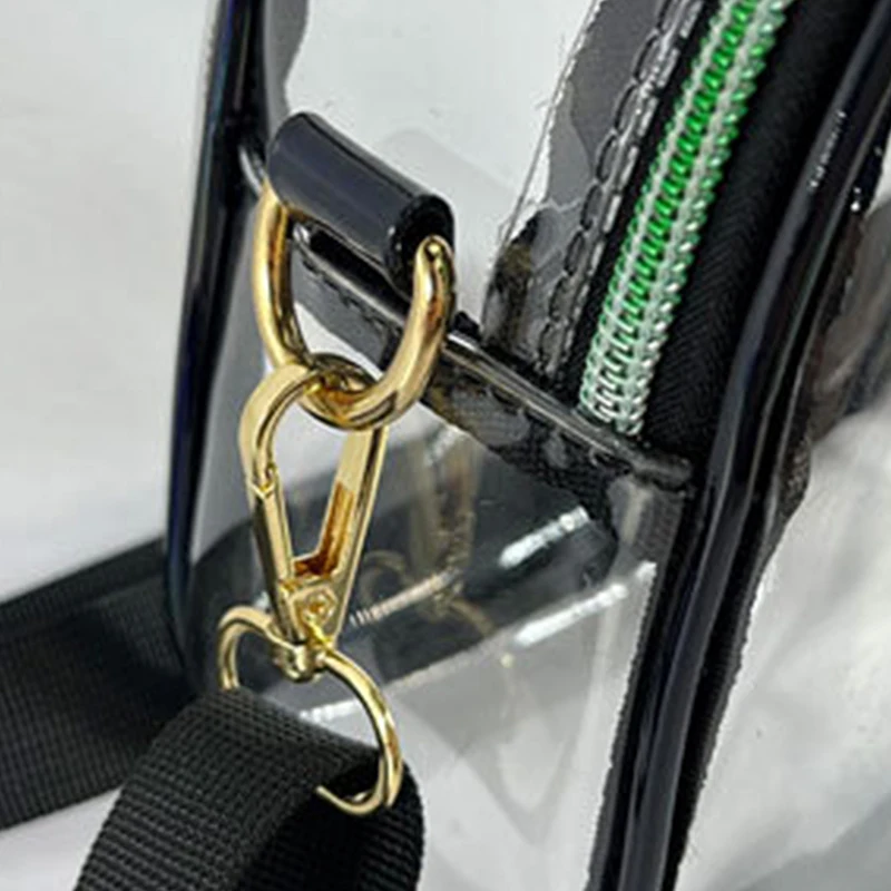 Clear Crossbody Bags Women Transparent Pvc Waterproof Tote Bags Jelly Messenger Shoulder Bag Girl's ZipTravel Shopping Bags