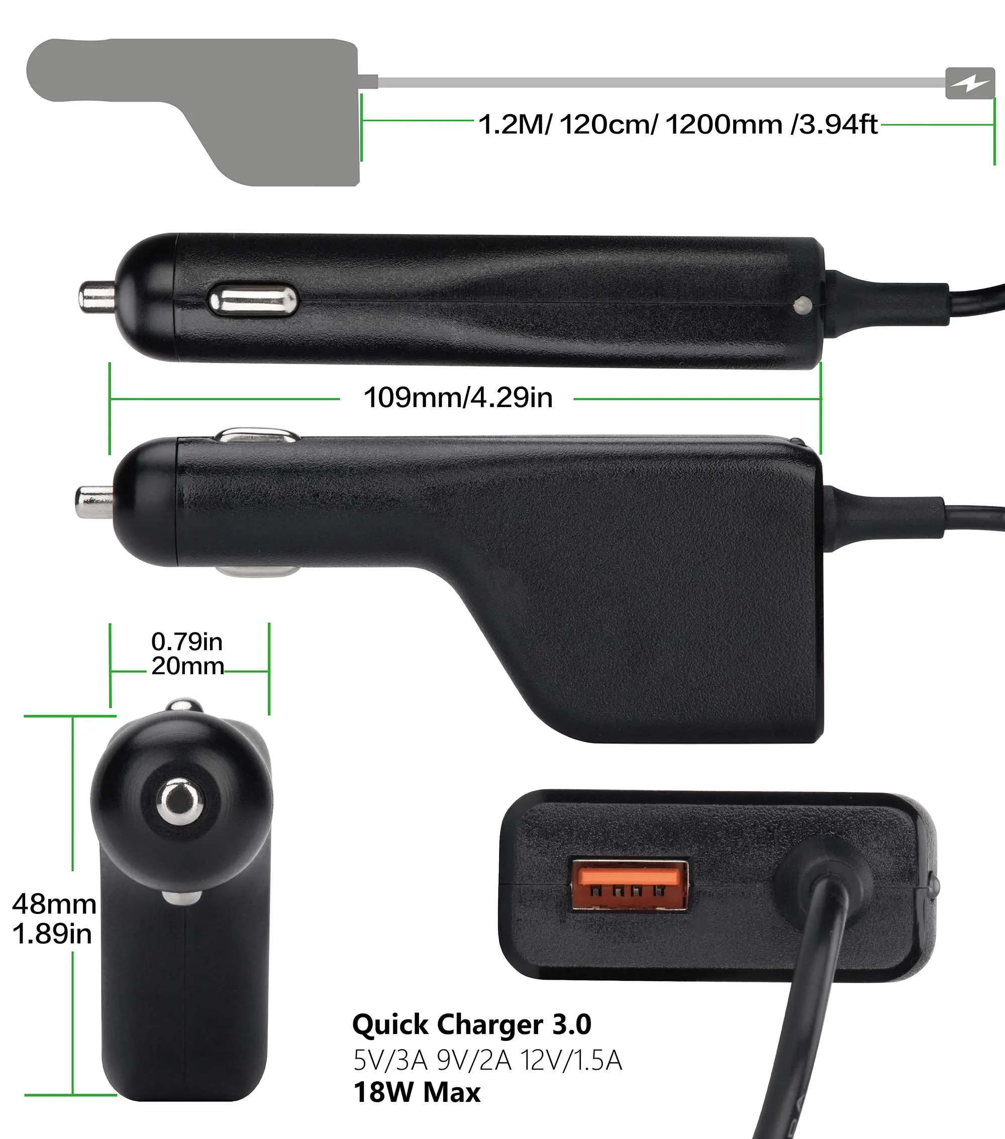 Adaptador de Carregador de Carro do Portátil para Dell Lnspiron 11 13 14 15 17 22 24 Vostro 13 14 15 Xps 11 12 13 15 18 19.5v 2.31a 45w - Imagem 6