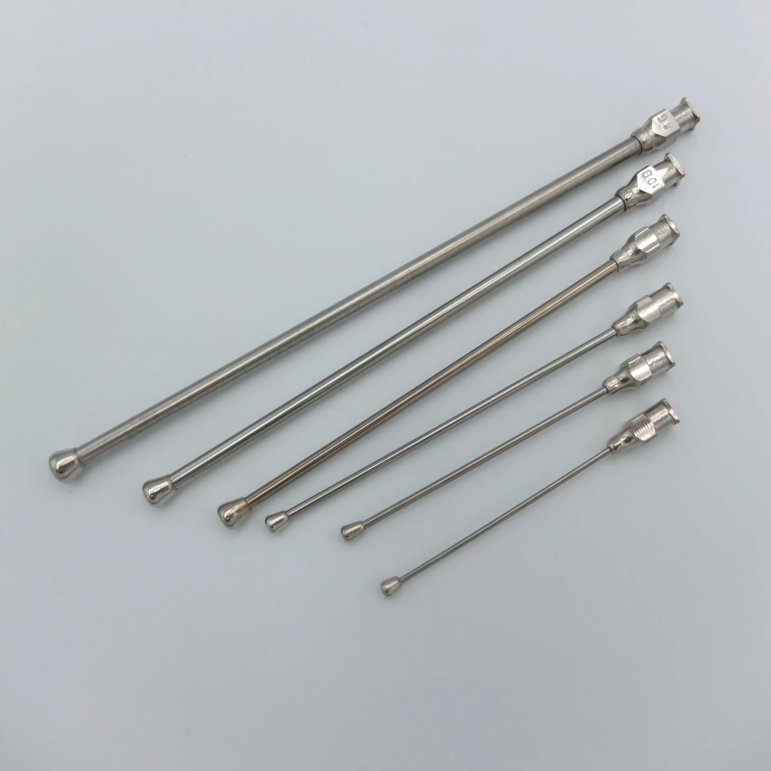 6-pieces Crop Feeding Needles Set (Straight) 18G,16G,14G,12G,10G,8G